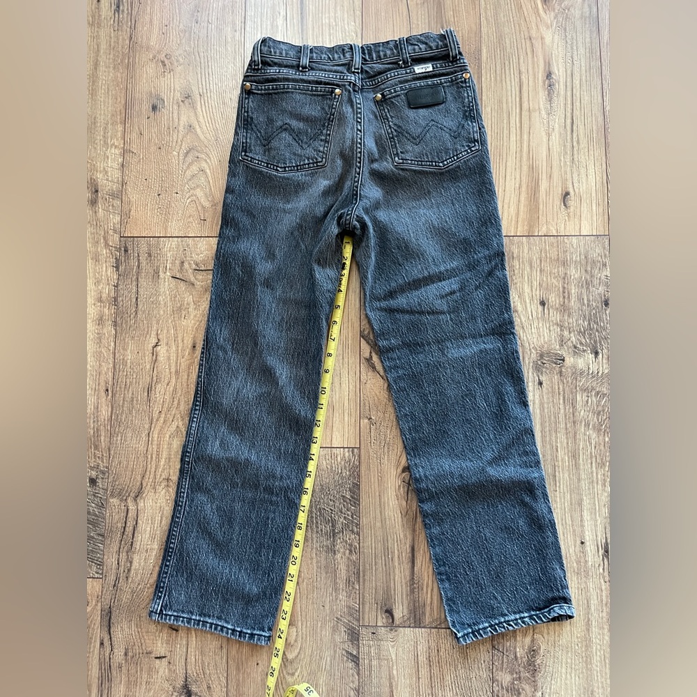 Wrangler Women's Black High Rise Straight Leg Jeans